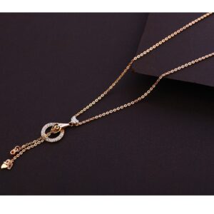 750 Rose Gold Fancy Ladies Necklace Tanmaniya RTM330