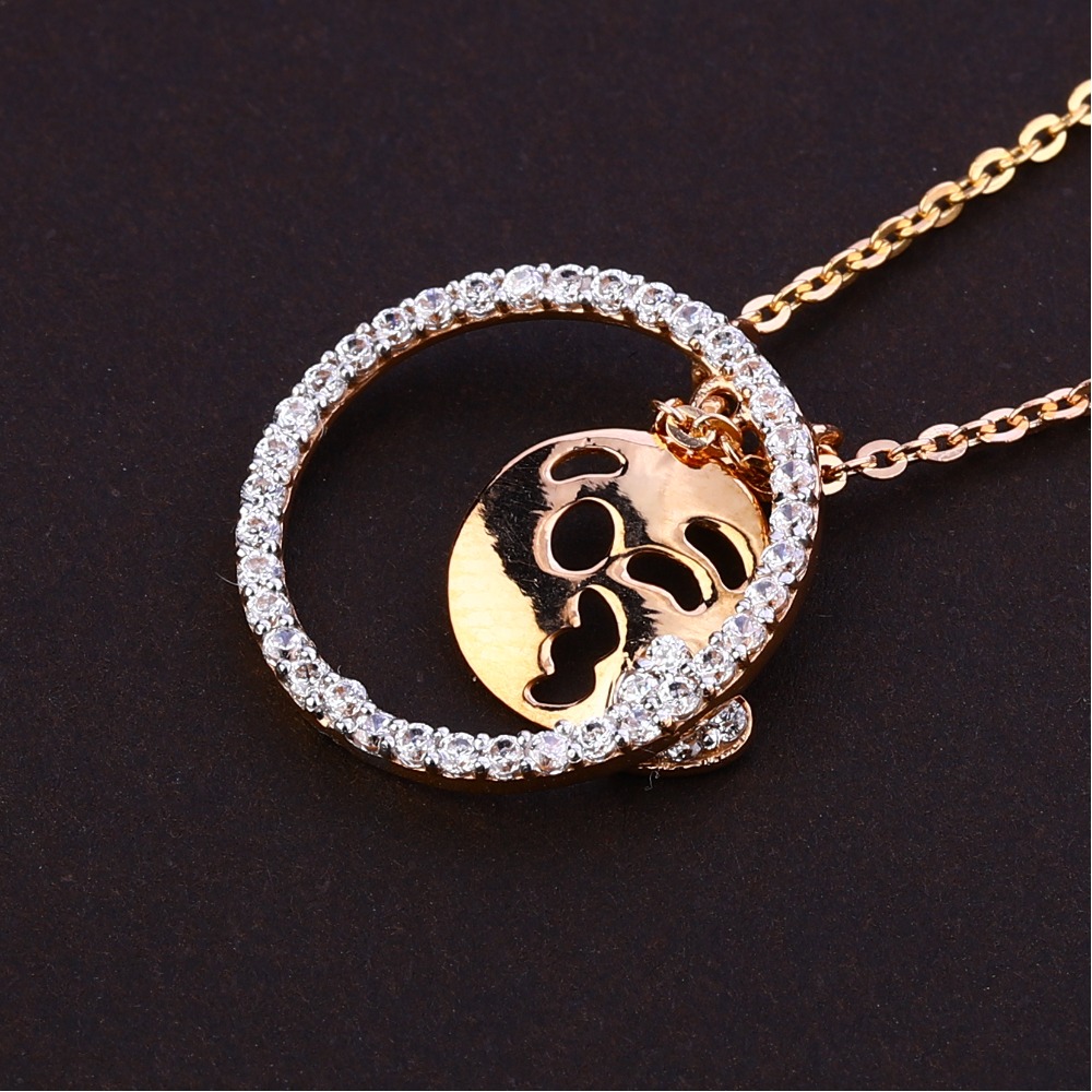 750 Rose Gold exclusive Ladies Necklace Tanmaniya RTM329 - Image 2