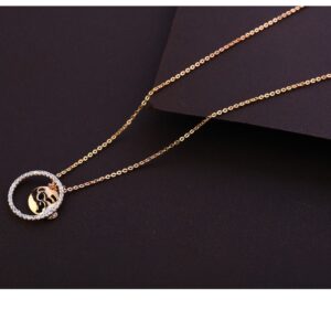 750 Rose Gold exclusive Ladies Necklace Tanmaniya RTM329