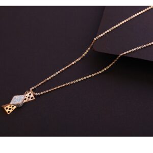 750 Rose Gold Designer Ladies Necklace Tanmaniya RTM327