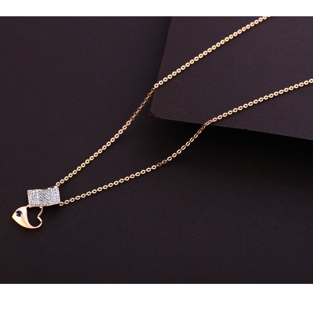 750 Rose Gold Ladies Necklace Tanmaniya RTM325