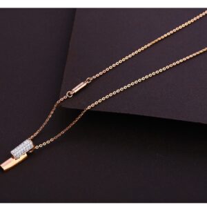 750 Rose Gold CZ Classic Women's Tanmaniya RTM318