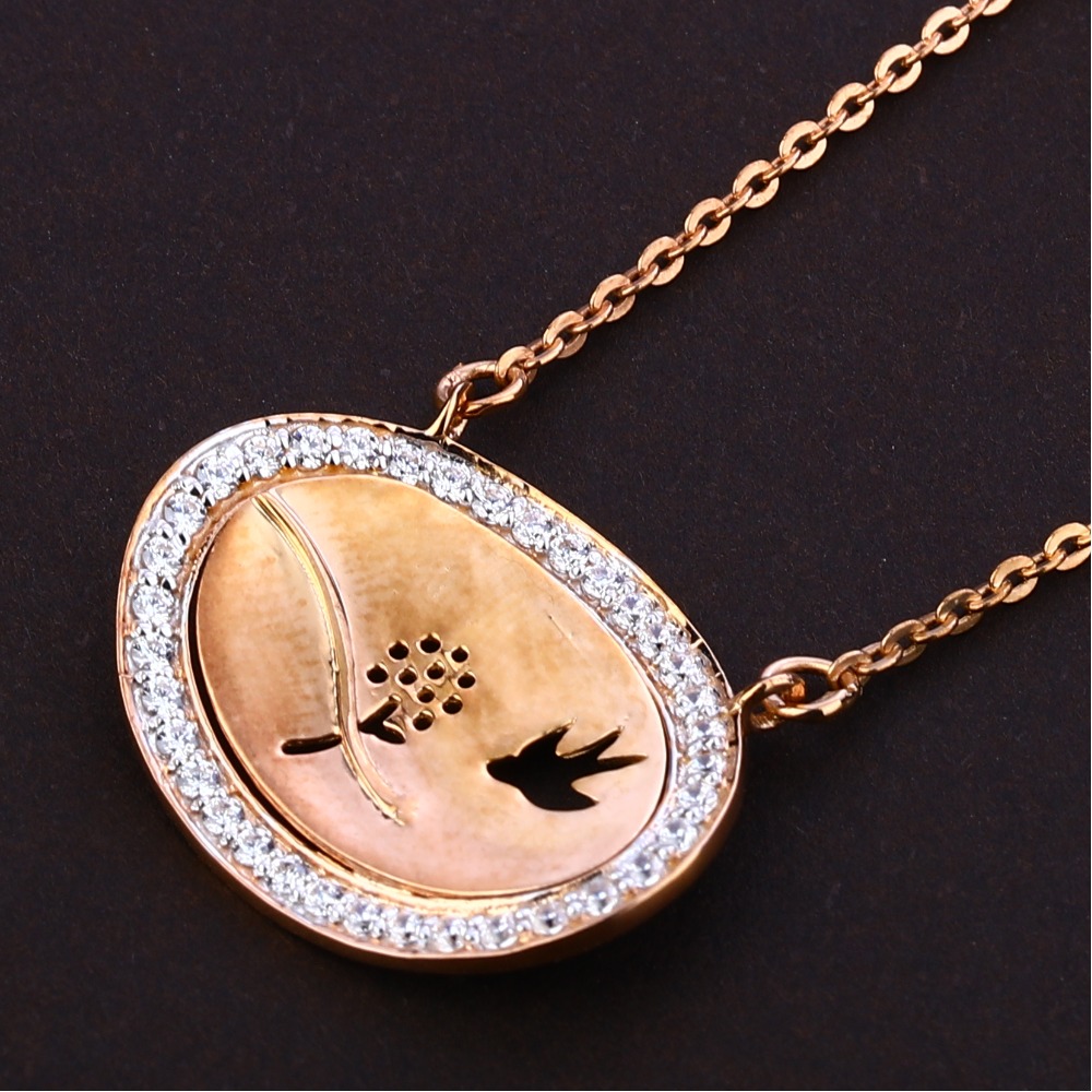 750 Rose Gold Classic Hallmark Tanmaniya RTM310 - Image 2
