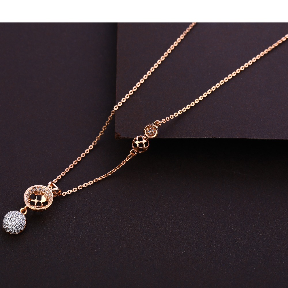 18CT Rose Gold  Stylish CZ Ladies  Tanmaniya RTM300