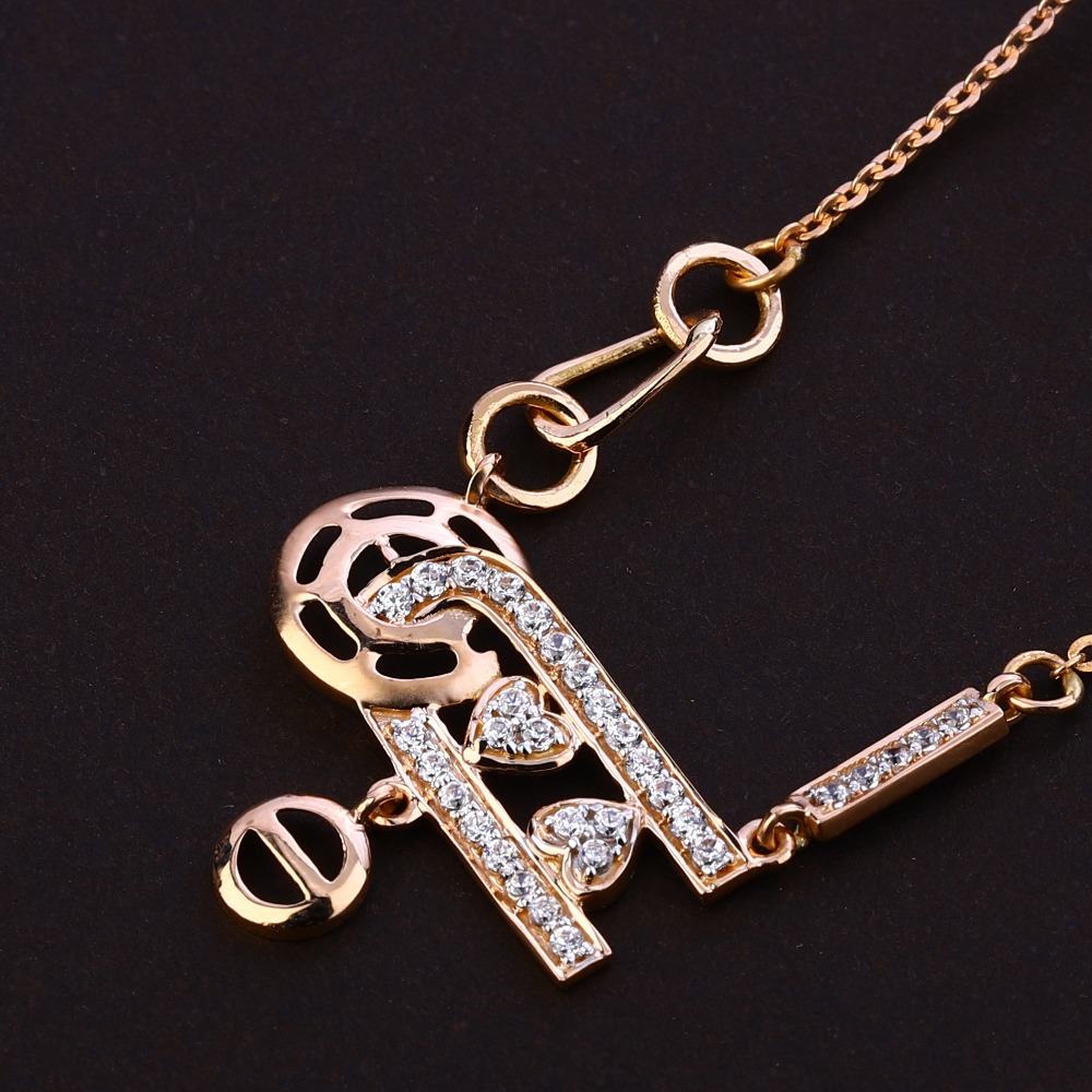18CT Rose Gold Fancy CZ Ladies Tanmaniya RTM298 - Image 2