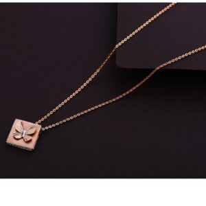 18CT Rose Gold Delicate CZ Ladies  Tanmaniya RTM296