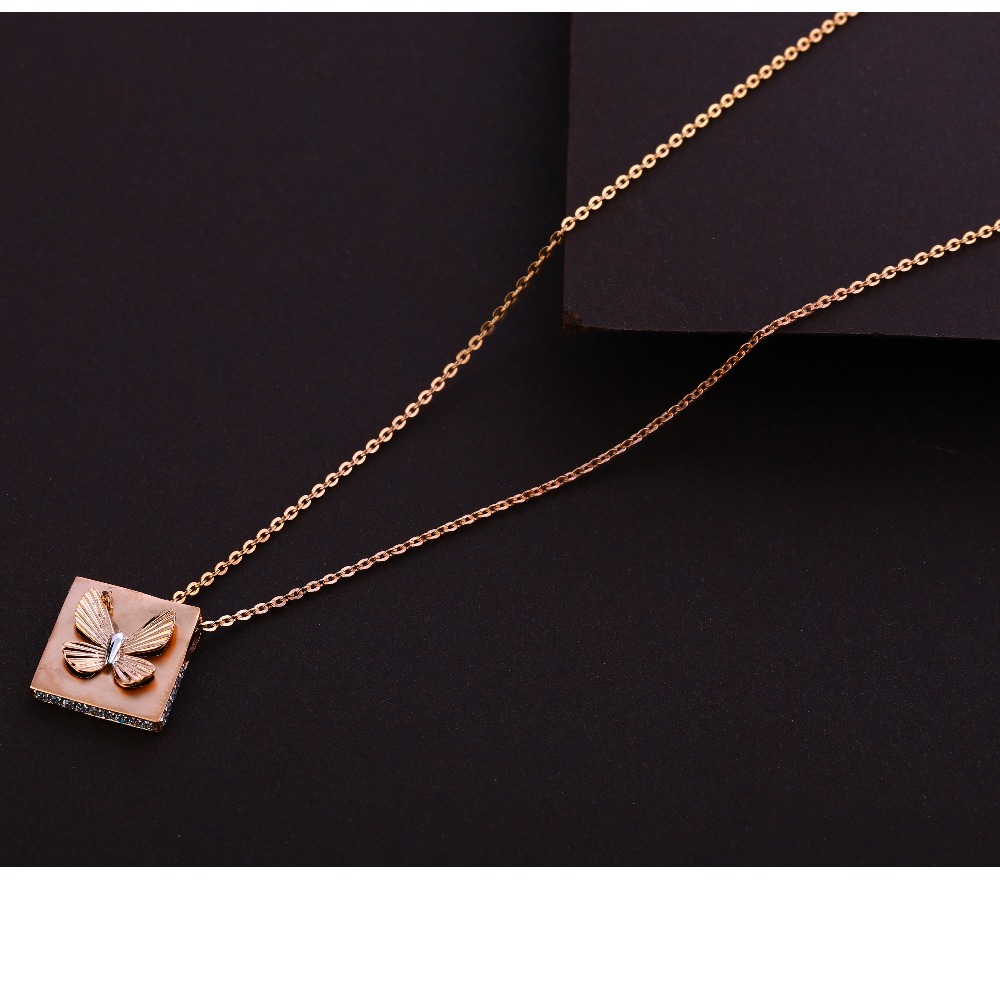 18CT Rose Gold Delicate CZ Ladies  Tanmaniya RTM296