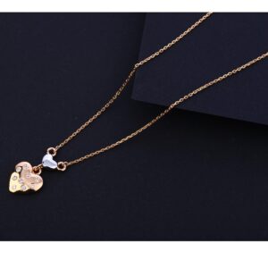 18CT Rose Gold Women's Stylish Necklace Tanmaniya RTM280