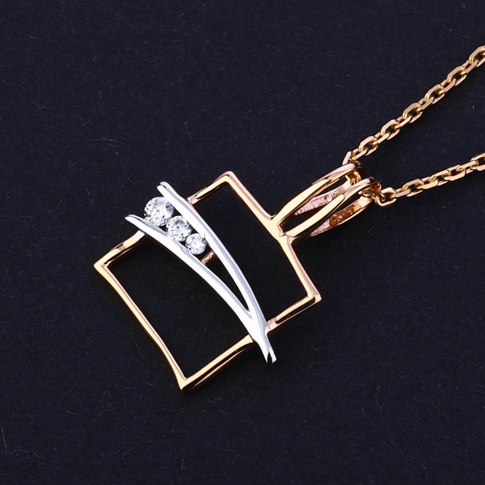 18CT Rose Gold Women's Gorgeous Necklace Tanmaniya RTM279