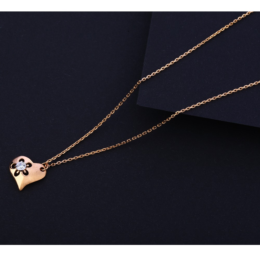 18CT Rose Gold Women's Delicate Necklace Tanmaniya RTM276