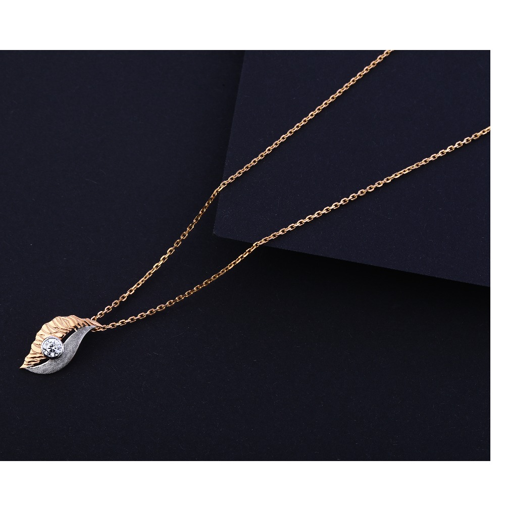 18CT Rose Gold Women's Designer Necklace Tanmaniya RTM275