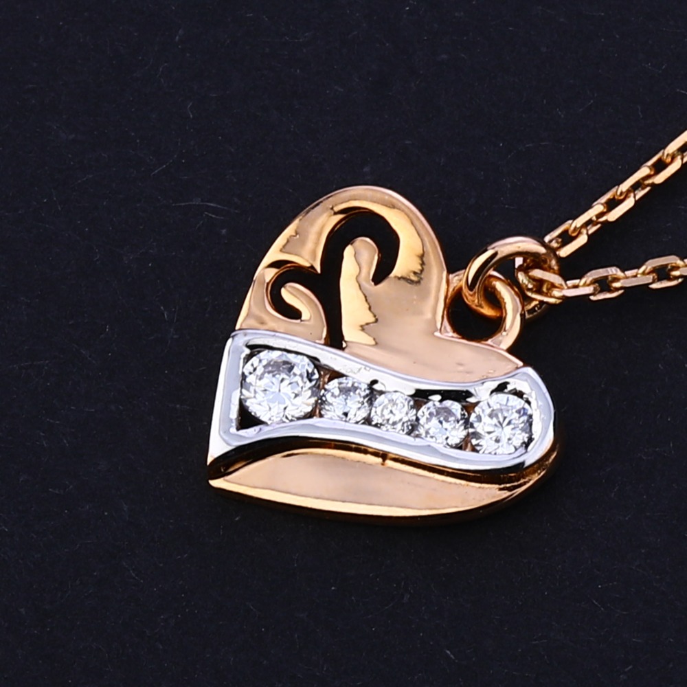 18CT Rose Gold Women's Classic Necklace Tanmaniya RTM274 - Image 2