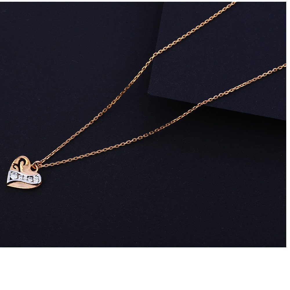 18CT Rose Gold Women's Classic Necklace Tanmaniya RTM274