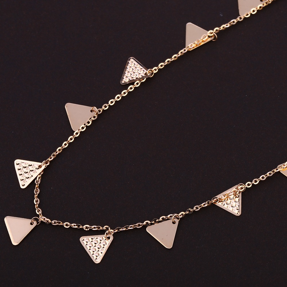 18kt Rose Gold CZ stylish Necklace Tanmaniya RTM369 - Image 2