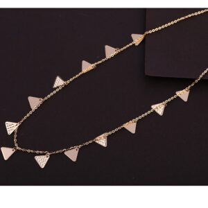 18kt Rose Gold CZ stylish  Necklace Tanmaniya RTM369
