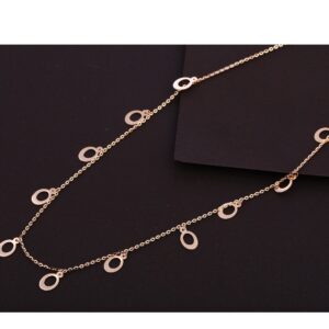 18kt Rose Gold CZ Gorgeous  Necklace Tanmaniya RTM368