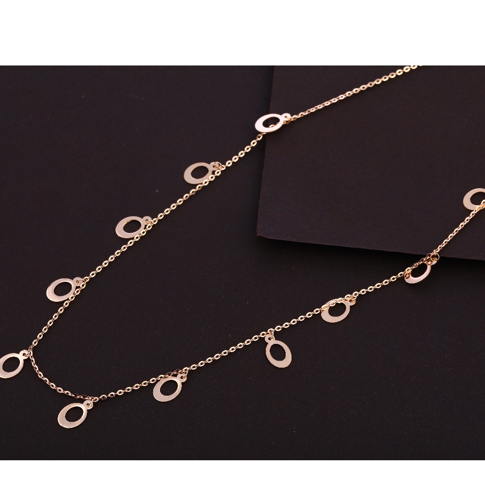 18kt Rose Gold CZ Gorgeous Necklace Tanmaniya RTM368