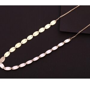 18kt Rose Gold CZ Delicate Necklace Tanmaniya RTM365