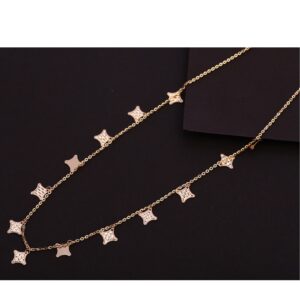 18KT Rose Gold CZ Necklace Tanmaniya RTM362