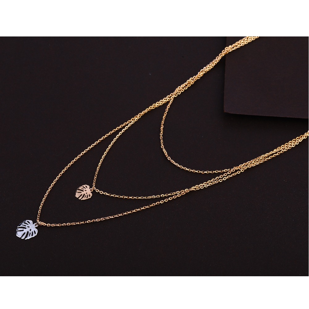 18kt rose gold hallmark exclusive necklace tanmaniya rtm359