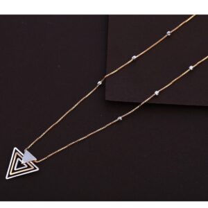 18kt rose gold hallmark designer necklace Tanmaniya  rtm357