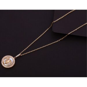 750 cz  rose gold necklace tanmaniya  rtm295