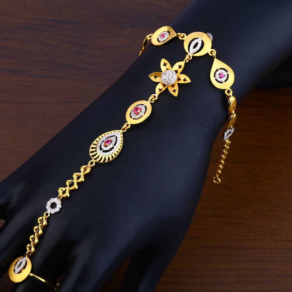 22KT Gold Women's Designer Hallmark Hathpan HP20