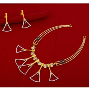 916 Gold CZ  Gorgeous Necklace Set LN234