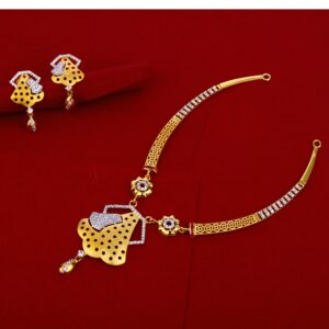 916 Gold Hallmark Gorgeous Women's Necklace Set LN226