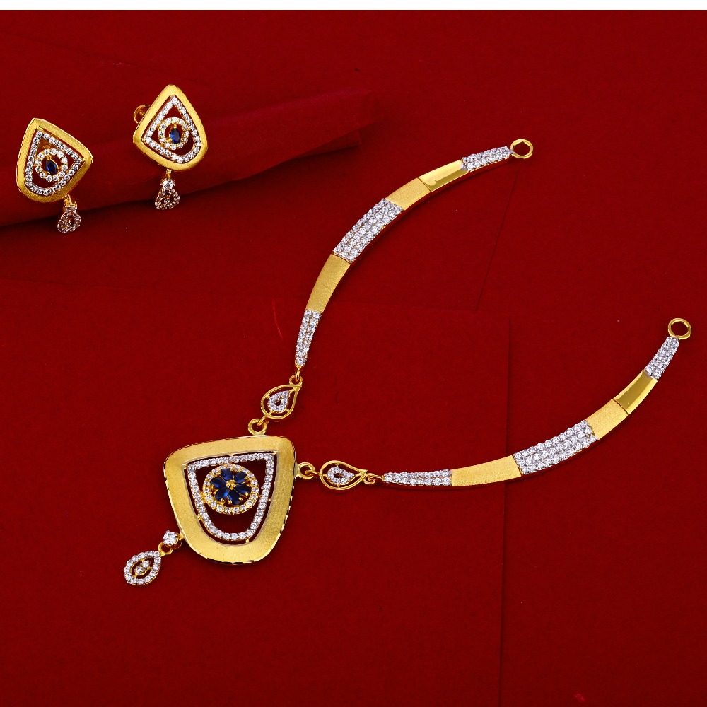 916 Gold Hallmark exclusive Women's Necklace Set LN224