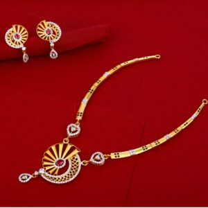 916 Gold Ladies Classic Necklace Set LN213