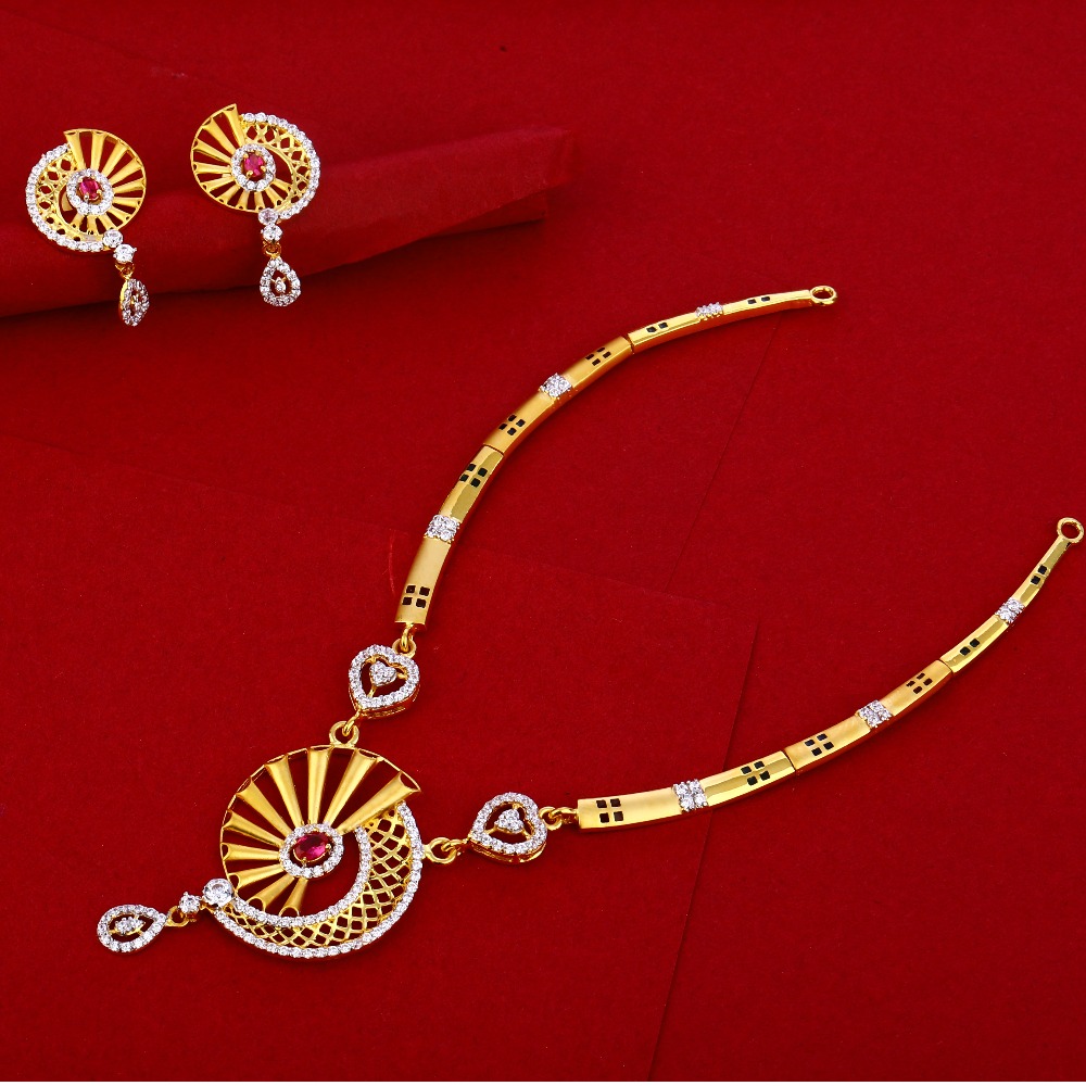 916 Gold Ladies Classic Necklace Set LN213