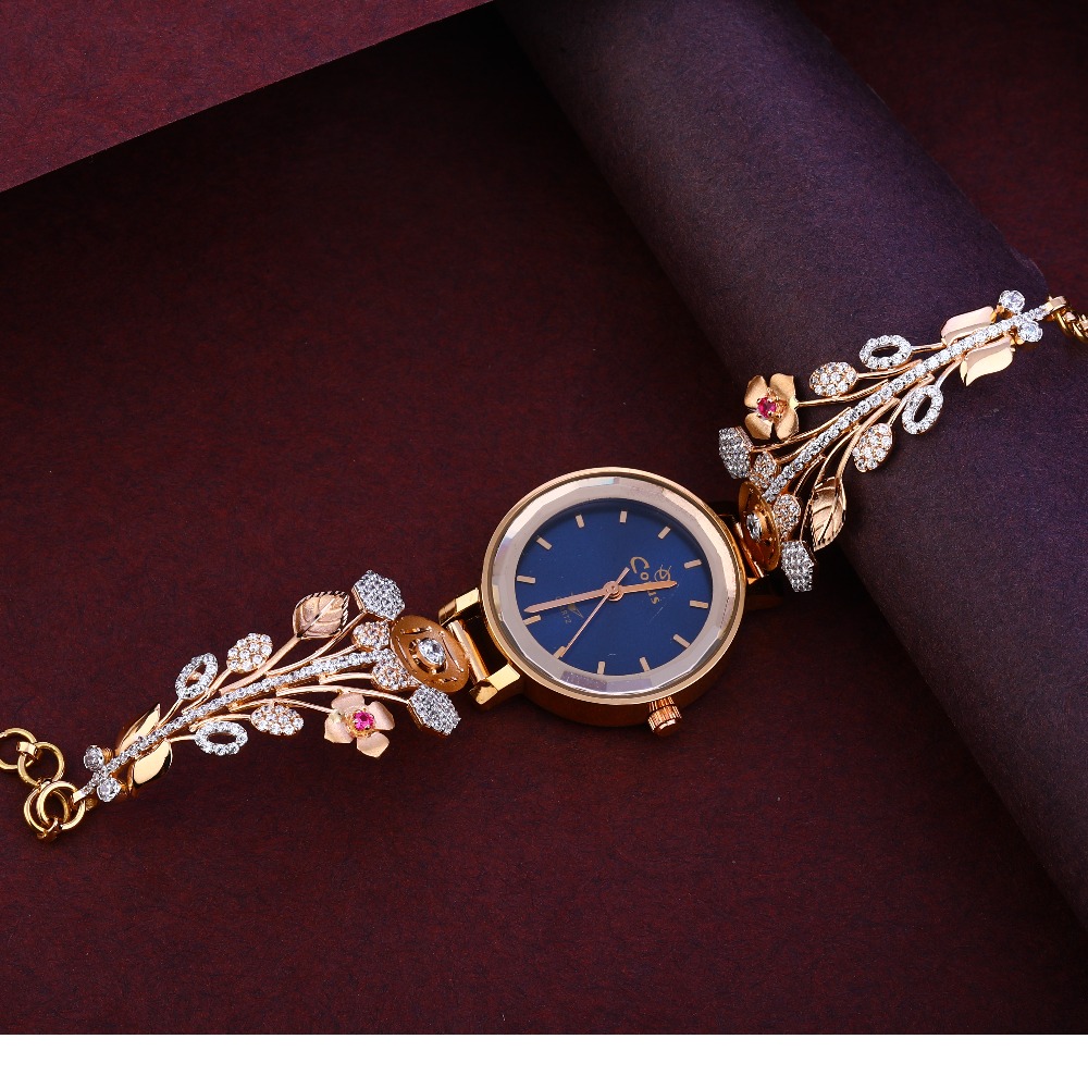 18KT Rose Gold CZ exclusive Ladies Watch RLW340