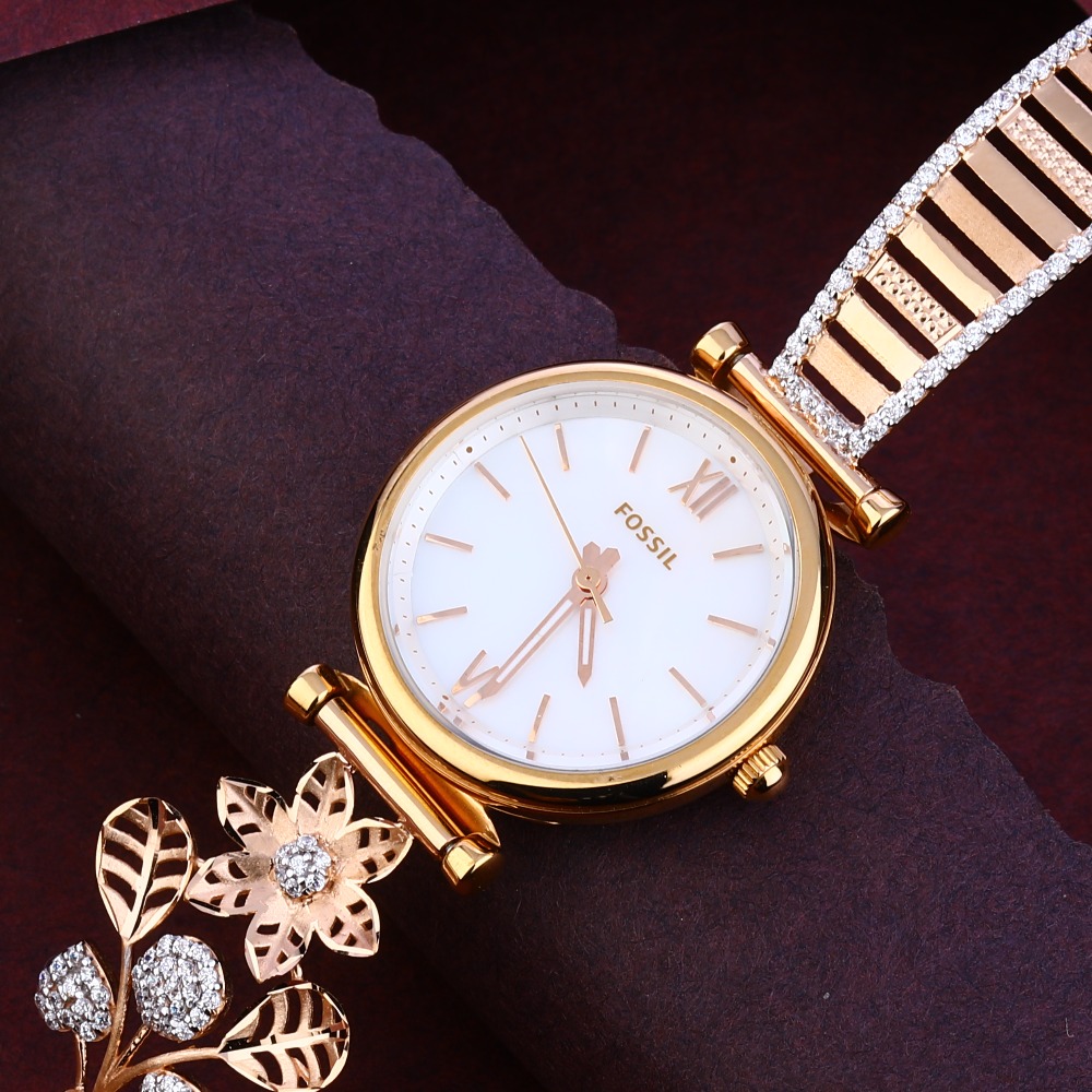 750 Rose Gold Classic CZ Watch RLW329 - Image 2
