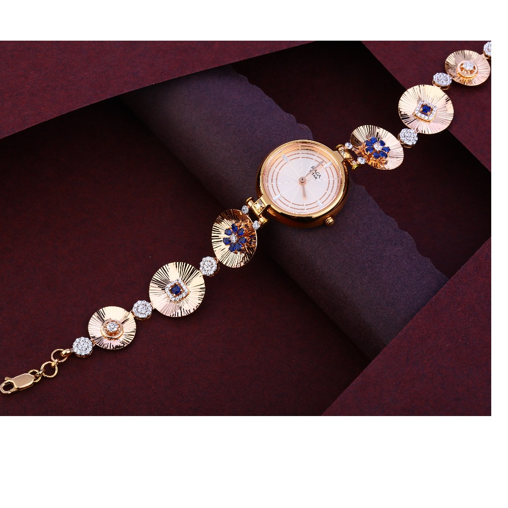 750 Rose Gold Hallmark Fancy Women's Watch RLW325