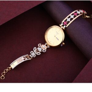 750 Rose Gold Designer Ladies Watch RLW314