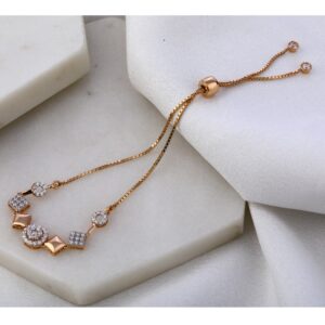 750 Rose Gold Hallmark exclusive Ladies Bracelet RLB66
