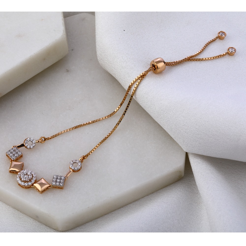 750 Rose Gold Hallmark exclusive Ladies Bracelet RLB66