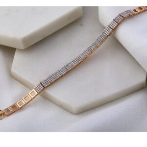 750 Rose Gold Classic Women's Bracelet RLB55