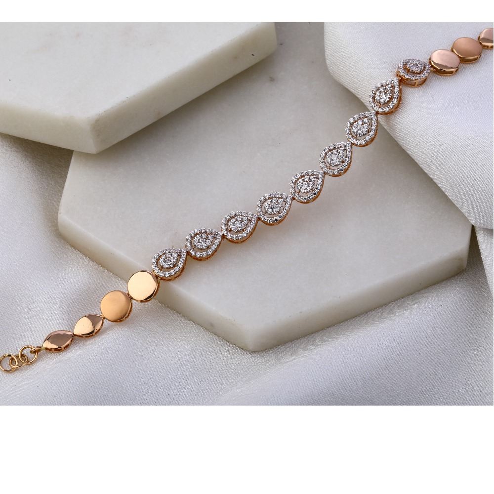 750 Rose Gold Women's Bracelet RLB54