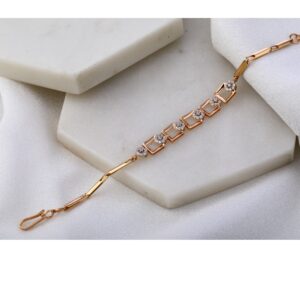 18KT Rose Gold CZ stylish  Bracelet RLB53