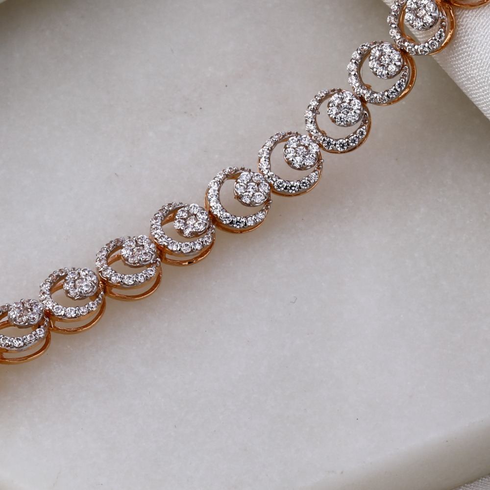 18KT Rose Gold Hallmark exclusive Women's Bracelet RLB42 - Image 2