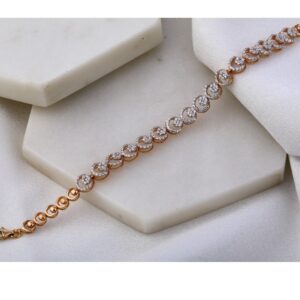 18KT Rose Gold Hallmark exclusive Women's Bracelet RLB42