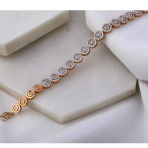 18KT Rose Gold stylish Ladies Bracelet RLB37