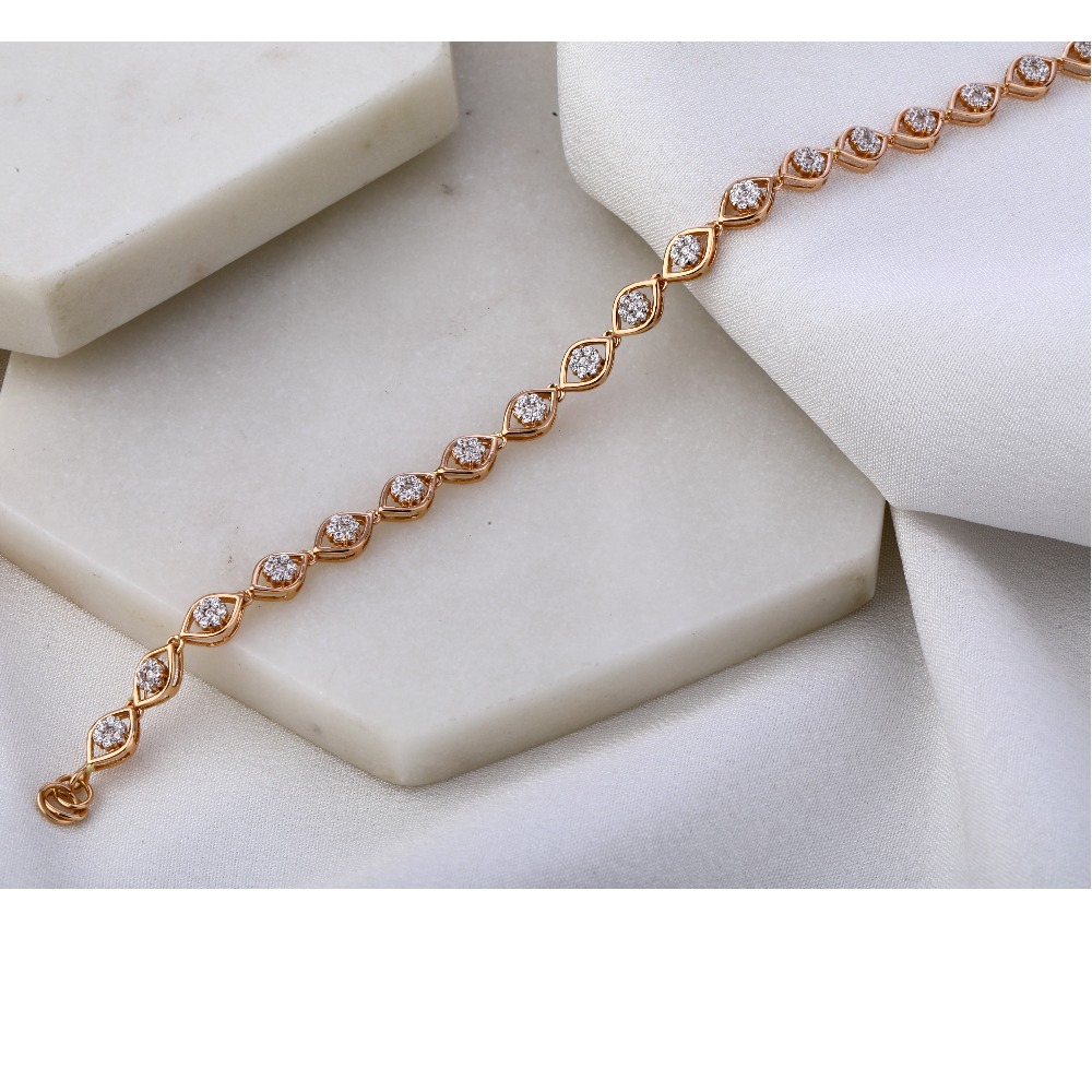 18KT Rose Gold Gorgeous Ladies Bracelet RLB36