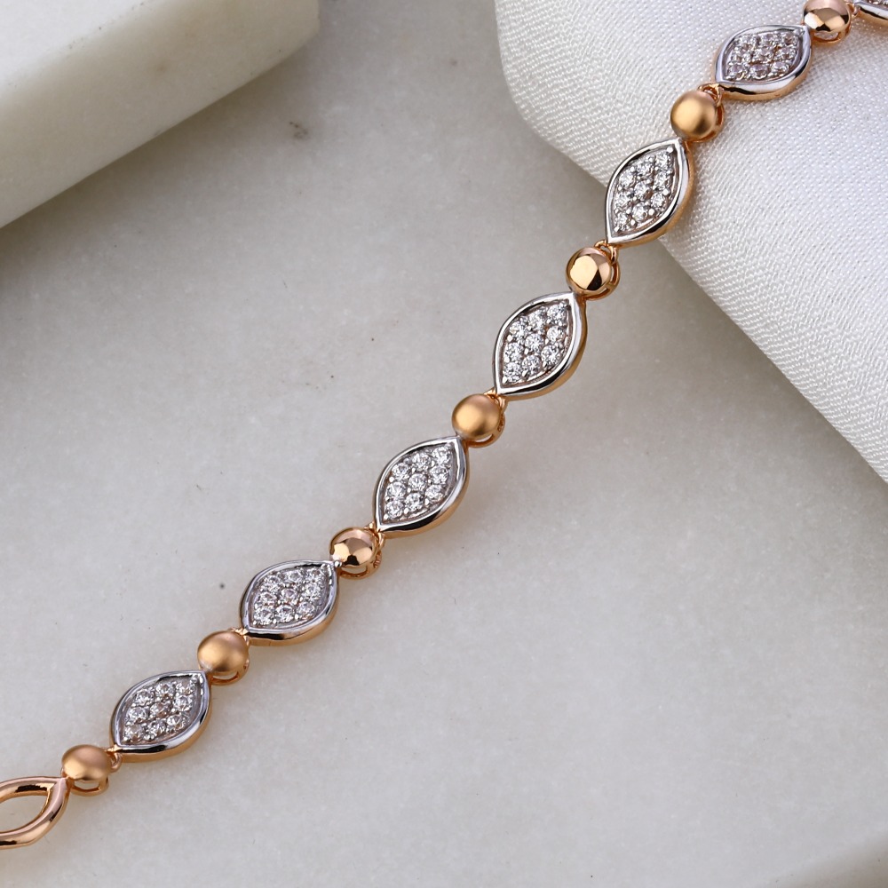 18KT Rose Gold exclusive Ladies Bracelet RLB34 - Image 2