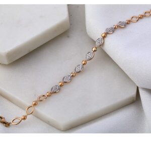 18KT Rose Gold  exclusive Ladies Bracelet RLB34