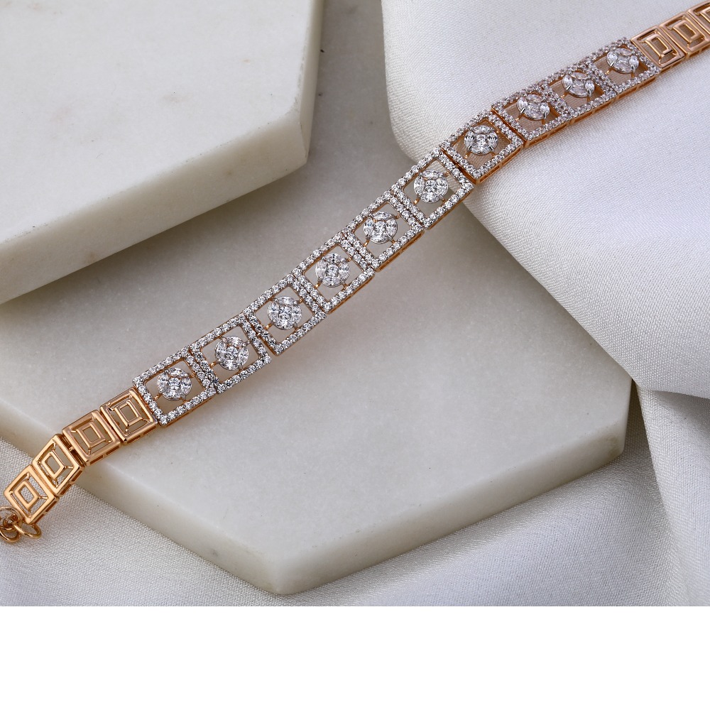 18KT Rose Gold Ladies Bracelet RLB30
