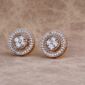 750 Rose Gold Fancy Ladies Earring RE166