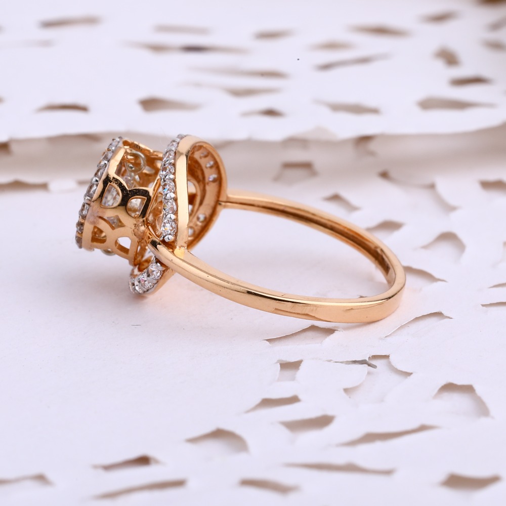 18CT Rose Gold Fancy Hallmark Ring RLR695 - Image 2